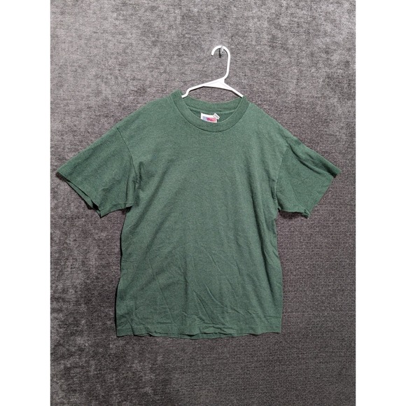 American Spirit Other - Vintage American Spirit Green Micro Stripe T-Shirt XL Made in USA 90s Crew Neck